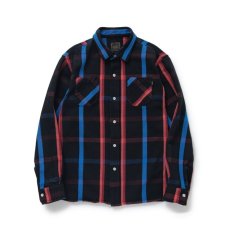 画像1: RATS  COTTON CHECK SHIRT (BLACK CHECK) (1)