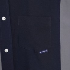 画像6: APPLEBUM  Switching Shirt (Navy/Gray) (6)