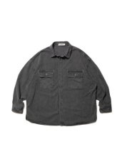 画像1: COOTIE   Pigment Dyed Hard Twisted Yarn CPO Jacket (Black) (1)