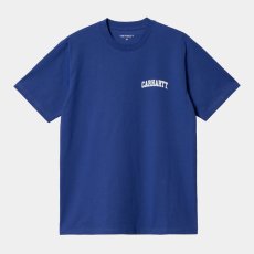 画像1: CARHARTT WIP  University Script T-Shirt (Lazurite / White) (1)