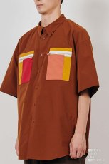 画像8: DIGAWEL  Oversized S/S Shirt (Brown) (8)