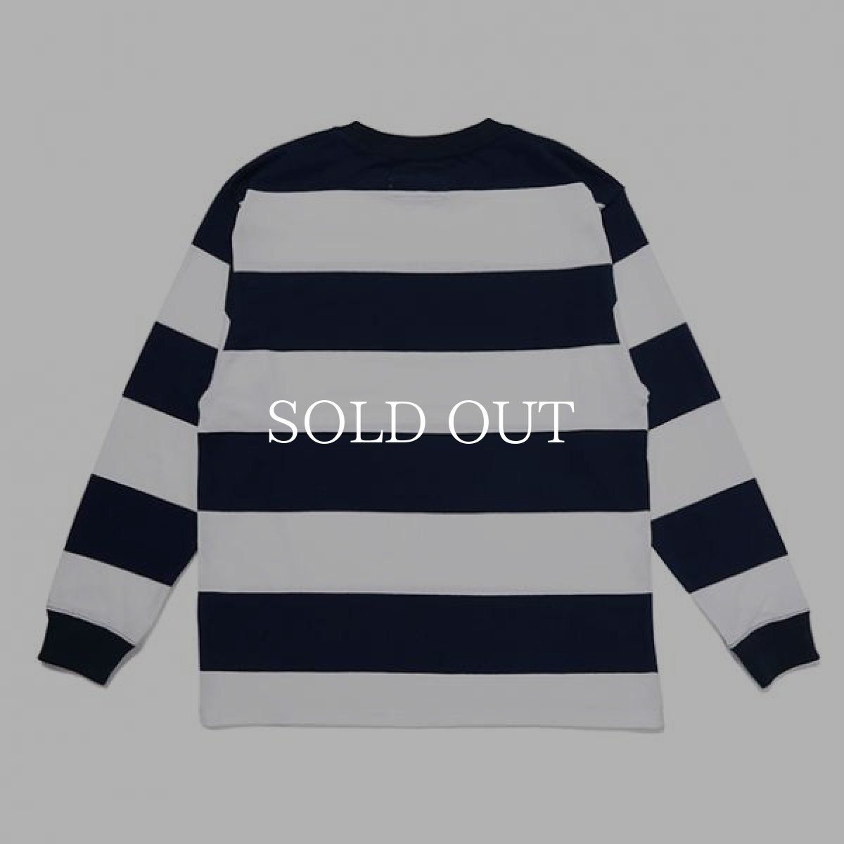 画像2: CHALLENGER  L/S HEAVYWEIGHT BORDER TEE (WHITE×NAVY) (2)