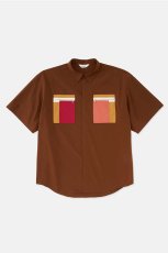 画像1: DIGAWEL  Oversized S/S Shirt (Brown) (1)