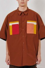 画像7: DIGAWEL  Oversized S/S Shirt (Brown) (7)