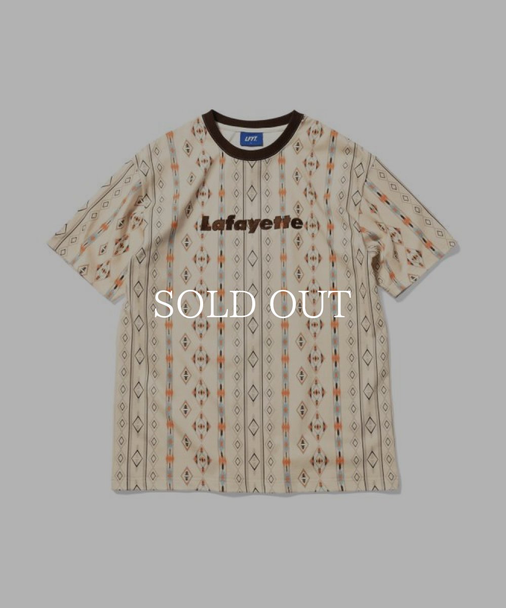 画像1: LFYT  NAVAJO NAITIVE PATTERN Lafayette LOGO TEE (SAND) (1)