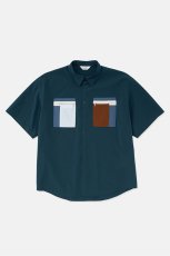 画像1: DIGAWEL  Oversized S/S Shirt (D.green) (1)