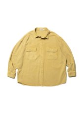 画像1: COOTIE   Pigment Dyed Hard Twisted Yarn CPO Jacket (Yellow) (1)