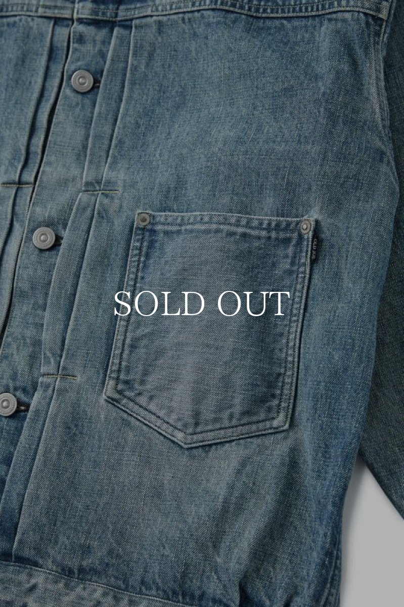 画像4: OLD JOE   RIVETED ONE POCKET JEAN JACKET (FADE INDIGO) (4)