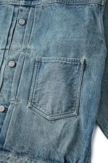 画像4: OLD JOE   RIVETED ONE POCKET JEAN JACKET (FADE INDIGO) (4)