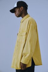 画像3: COOTIE   Pigment Dyed Hard Twisted Yarn CPO Jacket (Yellow) (3)
