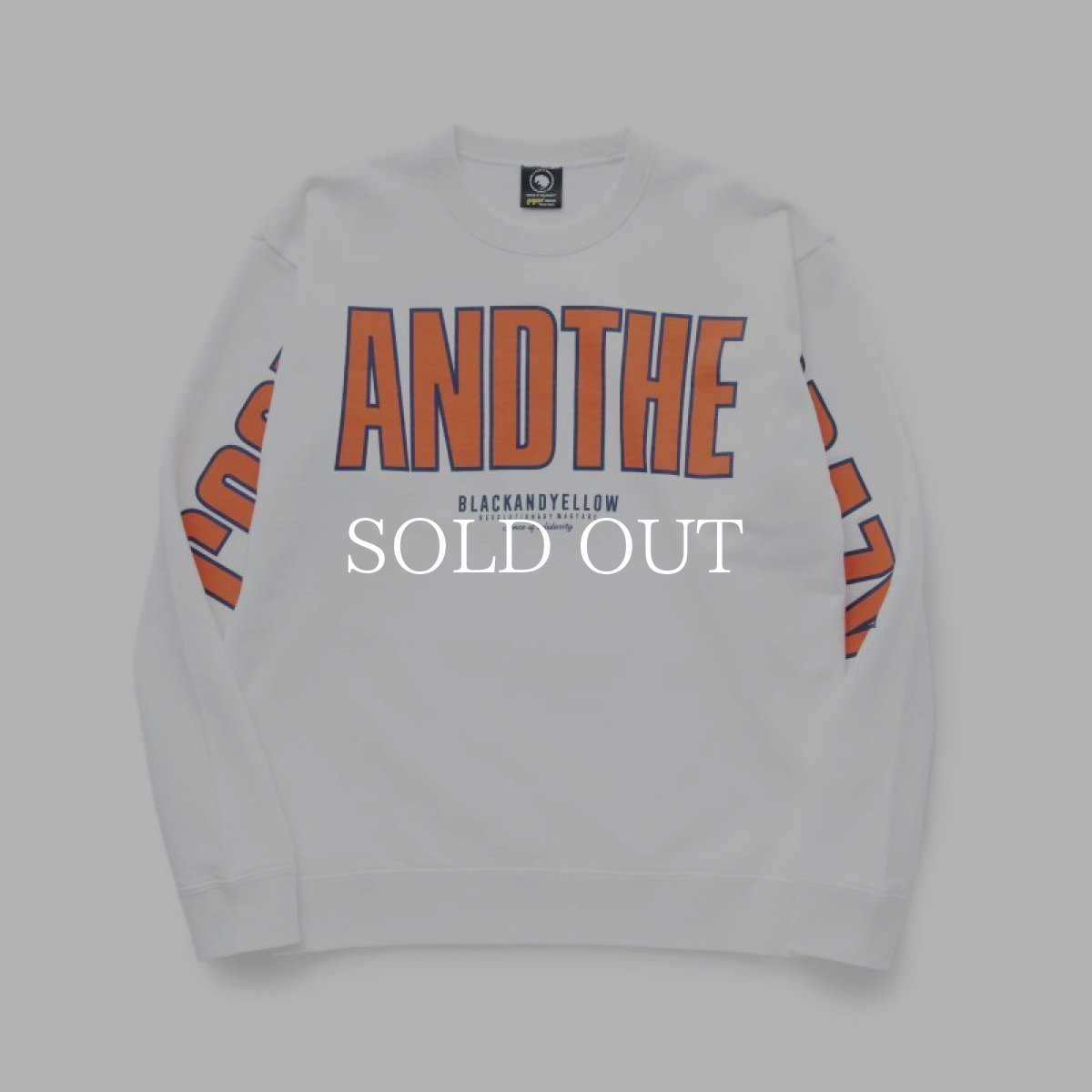 画像1: RATS  BIG LOGO CREW NECK SWEAT (WHITE) (1)