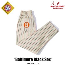 画像1: COOKMAN  Chef Pants Baltimore Black Sox (Off White) (1)