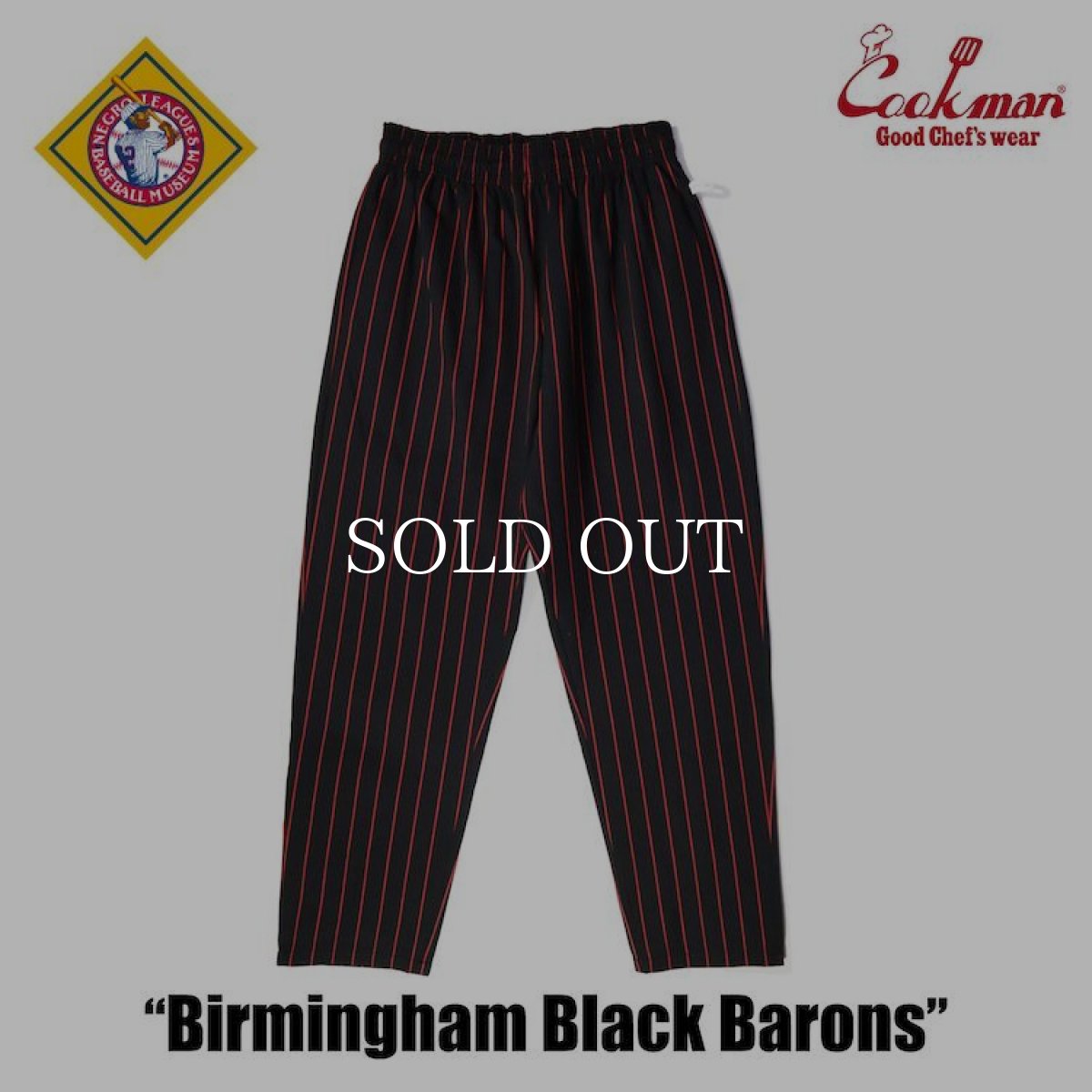 画像4: COOKMAN  Chef Pants Birmingham Black Barons (Black) (4)