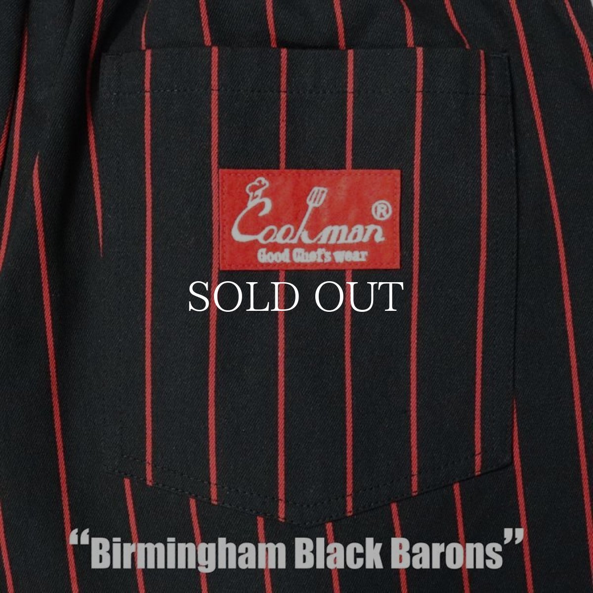 画像8: COOKMAN  Chef Pants Birmingham Black Barons (Black) (8)