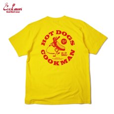 画像1: COOKMAN  Tシャツ Hot Dog Hitter (Yellow) (1)