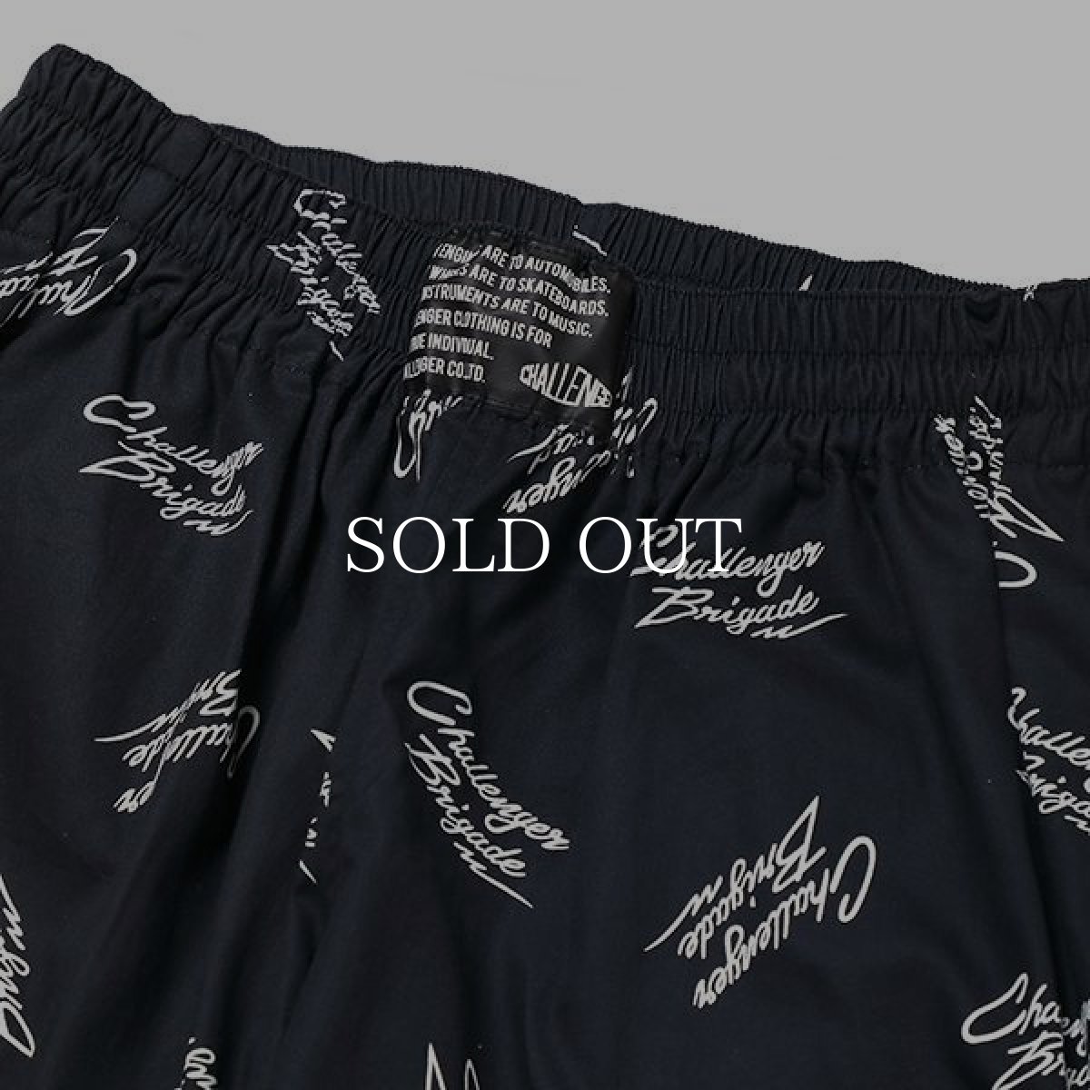 画像2: CHALLENGER  MULTI SIGNATURE PANTS (BLACK) (2)