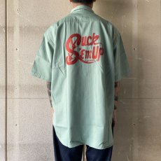 画像7: RADIALL  BUNNY - OPEN COLLARED SHIRT S/S (Sage Green) (7)