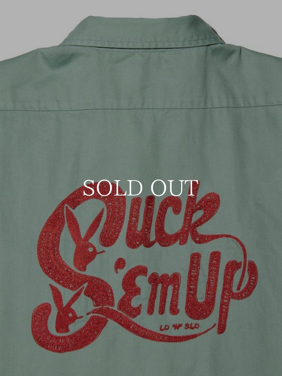 画像4: RADIALL  BUNNY - OPEN COLLARED SHIRT S/S (Sage Green) (4)