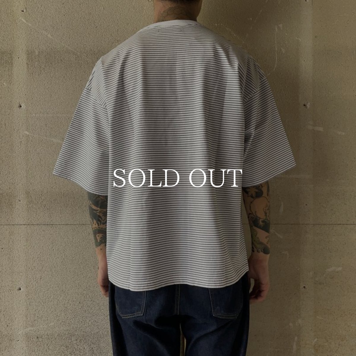 画像8: MINEDENIM  Micro Border Loose T-SH (WPT) (8)