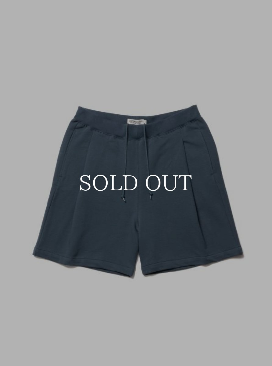 画像1: COOTIE   Inlay Sweat 1 Tuck Easy Shorts (Smoke Navy) (1)