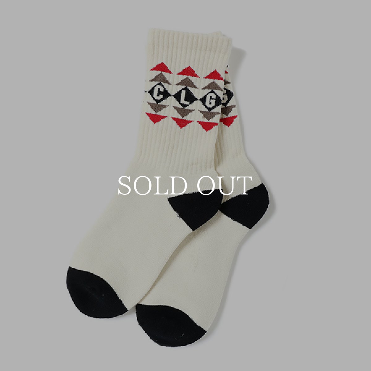 画像1: CHALLENGER  NATIVE SOCKS (NATURAL) (1)