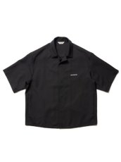 画像1: COOTIE   Polyester Twill Fly Front S/S Shirt (Black) (1)