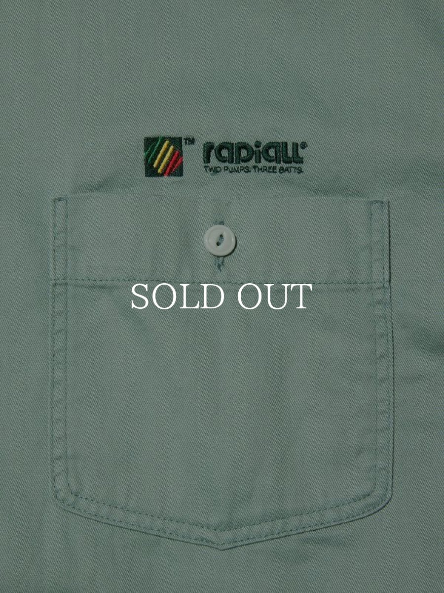 画像3: RADIALL  BUNNY - OPEN COLLARED SHIRT S/S (Sage Green) (3)