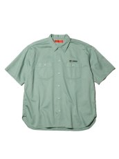 画像1: RADIALL  BUNNY - OPEN COLLARED SHIRT S/S (Sage Green) (1)