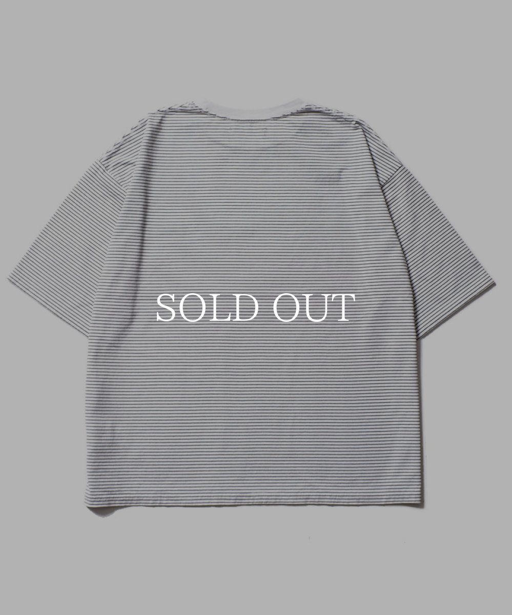 画像2: MINEDENIM  Micro Border Loose T-SH (WPT) (2)