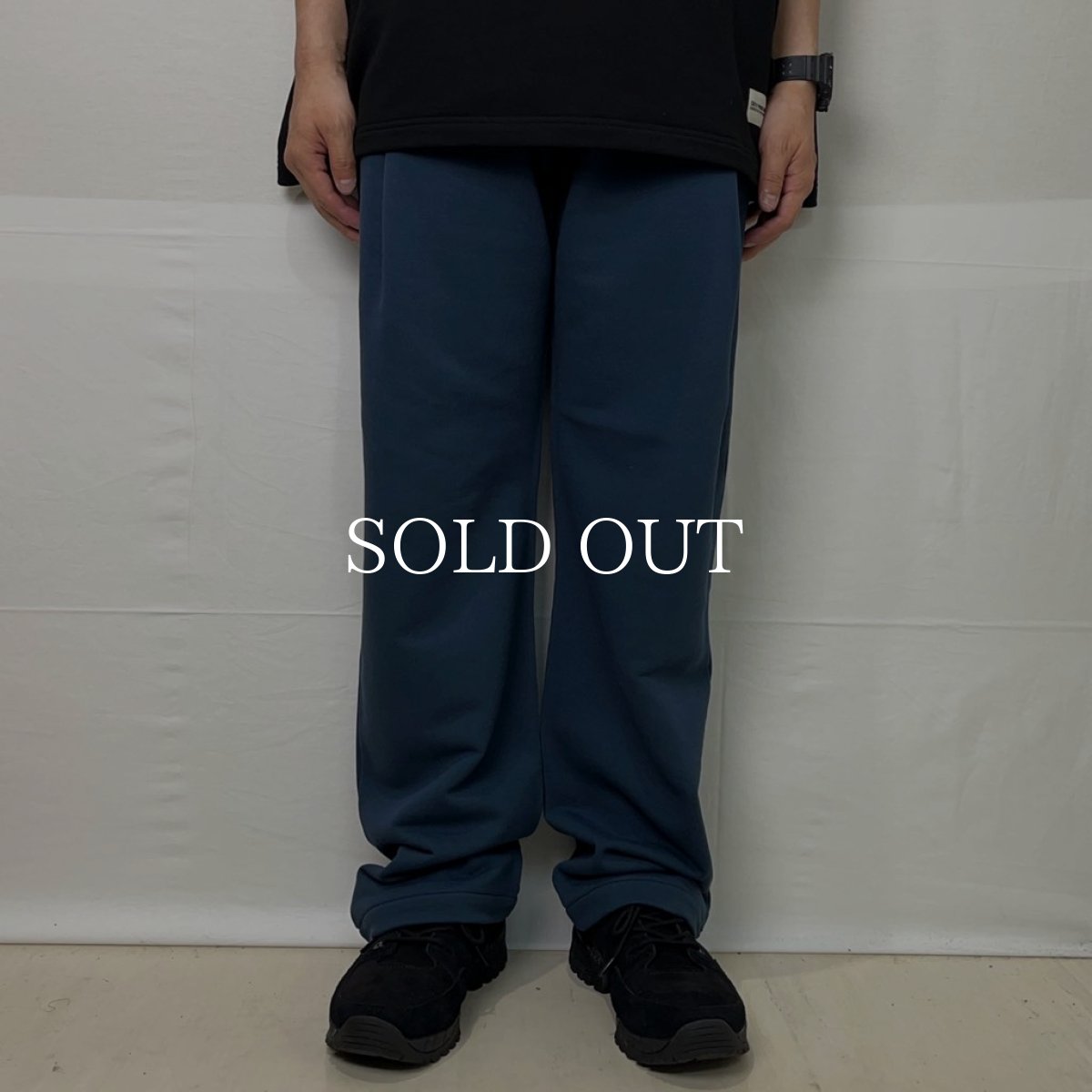 画像2: COOTIE   Inlay Sweat 1 Tuck Easy Pants (Smoke Navy) (2)
