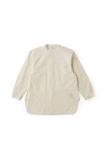 画像1: OLD JOE   BAND COLLAR LONG TAIL SHIRTS (BONE) (1)