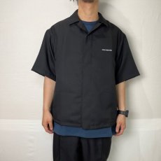 画像9: COOTIE   Polyester Twill Fly Front S/S Shirt (Black) (9)