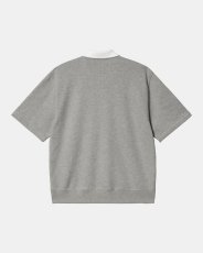 画像2: CARHARTT WIP  Tatum Rugby Sweatshirt (Grey Heather) (2)