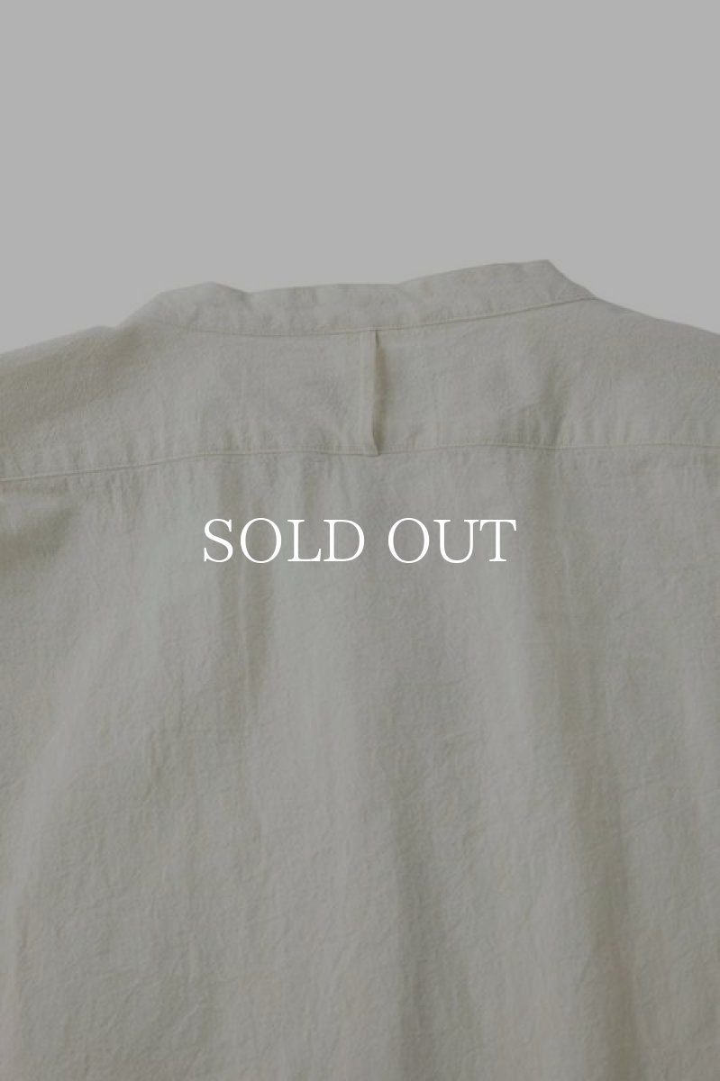 画像4: OLD JOE   BAND COLLAR LONG TAIL SHIRTS (BONE) (4)