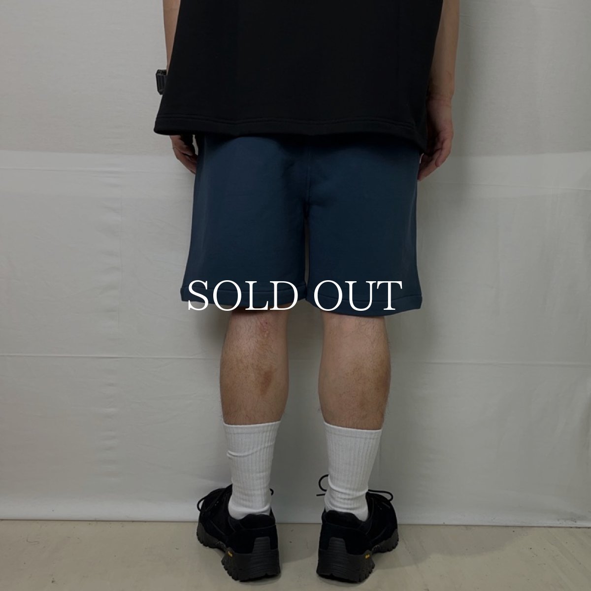 画像3: COOTIE   Inlay Sweat 1 Tuck Easy Shorts (Smoke Navy) (3)