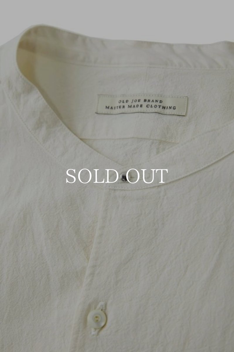 画像3: OLD JOE   BAND COLLAR LONG TAIL SHIRTS (BONE) (3)
