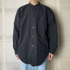 画像2: OLD JOE   BAND COLLAR LONG TAIL SHIRTS (BLACK) (2)