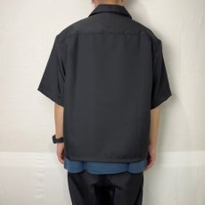 画像10: COOTIE   Polyester Twill Fly Front S/S Shirt (Black) (10)