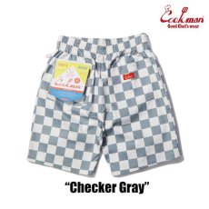 画像3: COOKMAN  Chef Pants Short Checker (Gray) (3)