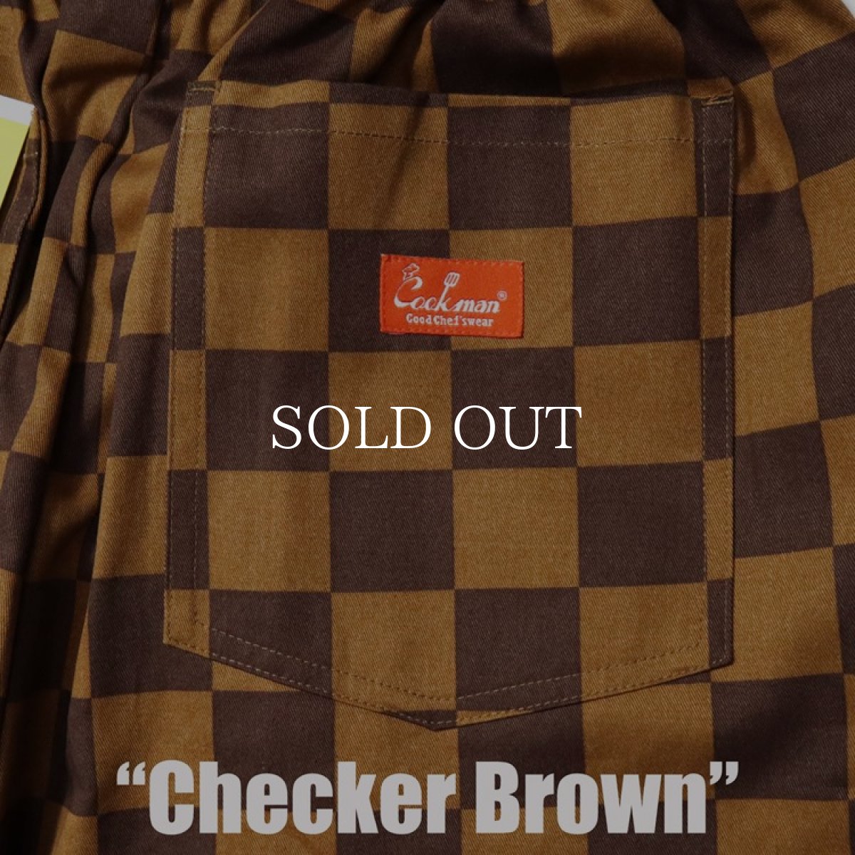 画像6: COOKMAN  Chef Pants Short Checker (Brown) (6)