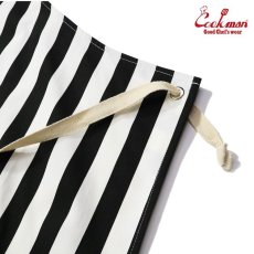 画像3: COOKMAN  Long Apron Wide stripe (Black) (3)