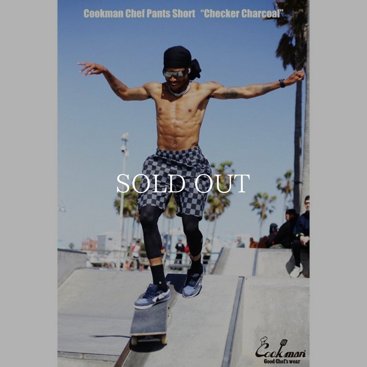 画像12: COOKMAN  Chef Pants Short Checker (Charcoal) (12)