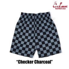 画像2: COOKMAN  Chef Pants Short Checker (Charcoal) (2)