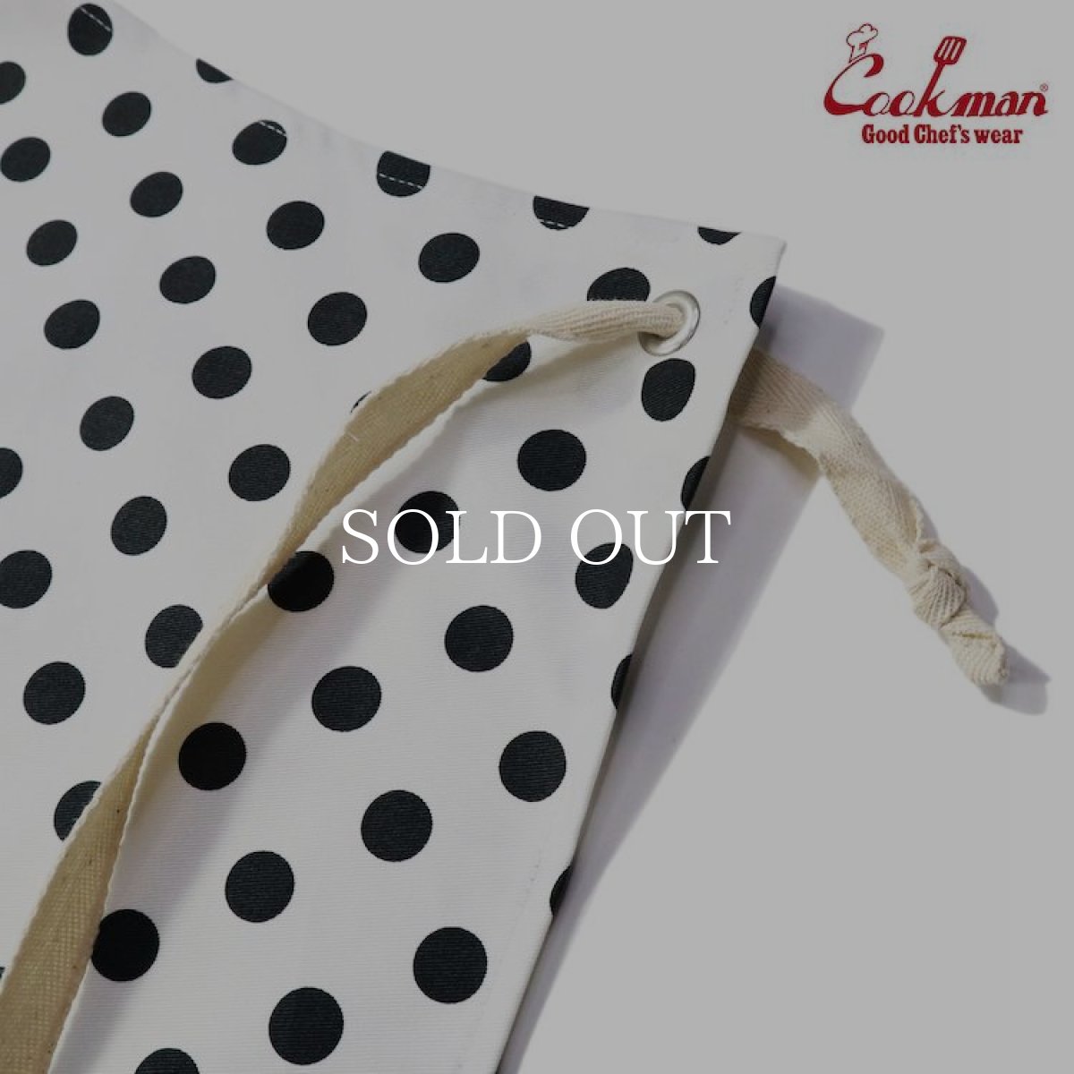 画像3: COOKMAN  Long Apron Dots (White) (3)