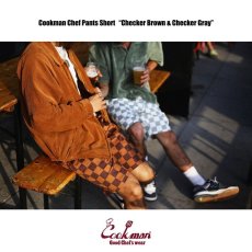 画像18: COOKMAN  Chef Pants Short Checker (Brown) (18)