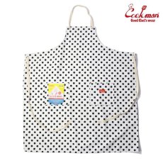 画像2: COOKMAN  Long Apron Dots (White) (2)