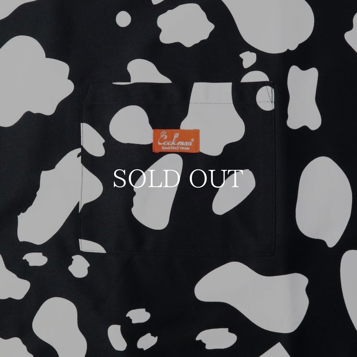 画像4: COOKMAN  Long Apron Cow (Black) (4)