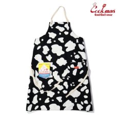 画像1: COOKMAN  Long Apron Cow (Black) (1)