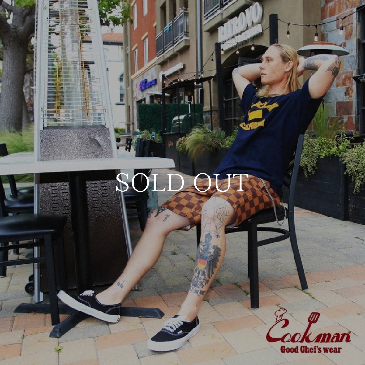 画像14: COOKMAN  Chef Pants Short Checker (Brown) (14)