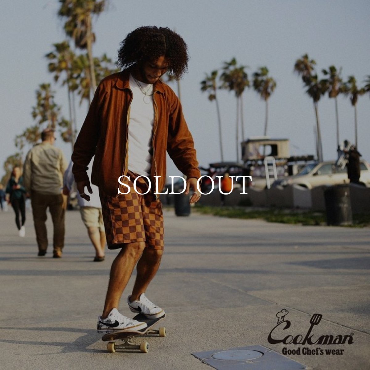 画像8: COOKMAN  Chef Pants Short Checker (Brown) (8)